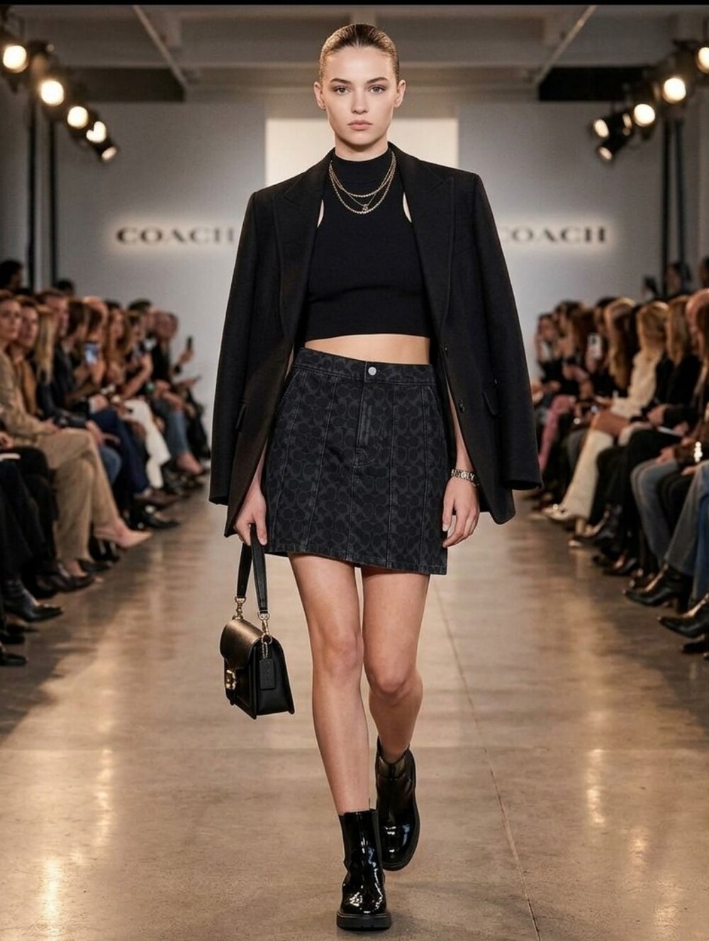 AUTHENTIC Coach Denim Skirt